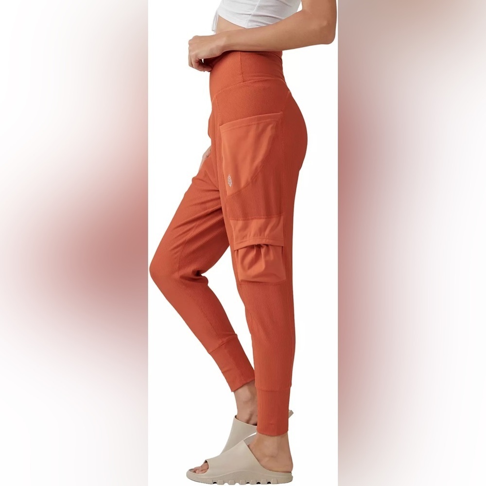 FP MOVEMENT Take A Hike Harem Pants Dried Saffron Terracotta NWT - Picture 14 of 16